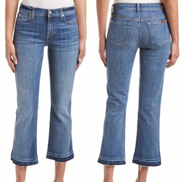 7 for all mankind “cropped boot” jeans - Picture 1 of 8